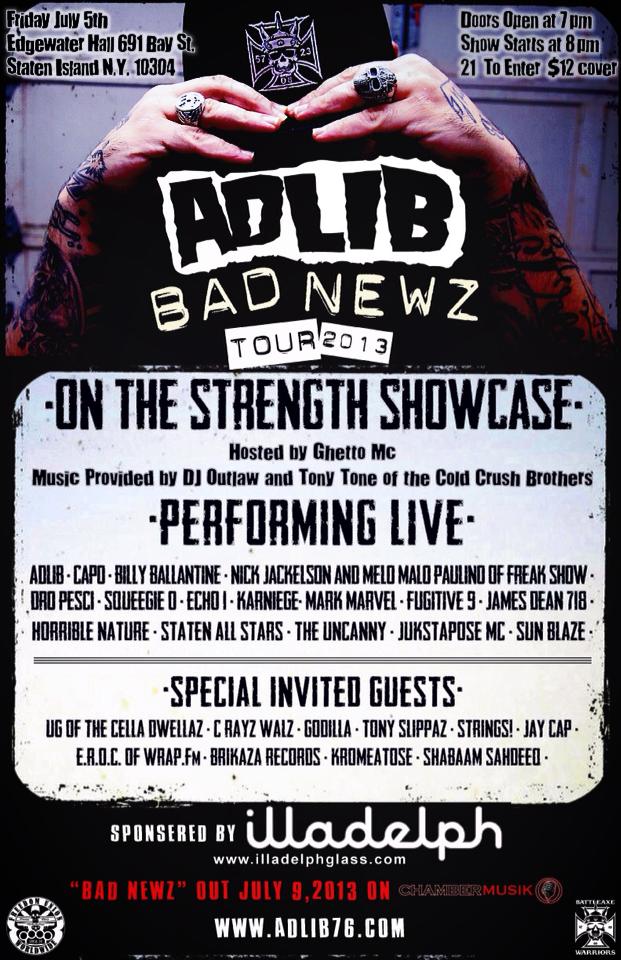 MELO MALO PAULINO, NICK JACKELSON & BILLY BALLANTINE aka BILLY THA KID live in Staten Island